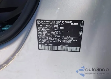 2019 Volkswagen Atlas 3.6L V6 Se W/Technology z USA, uszkodzony, nr VIN 1V2UR2CA8KC553289